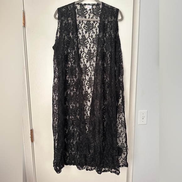 LulaRoe Joy black lace L NWT - Picture 5 of 5